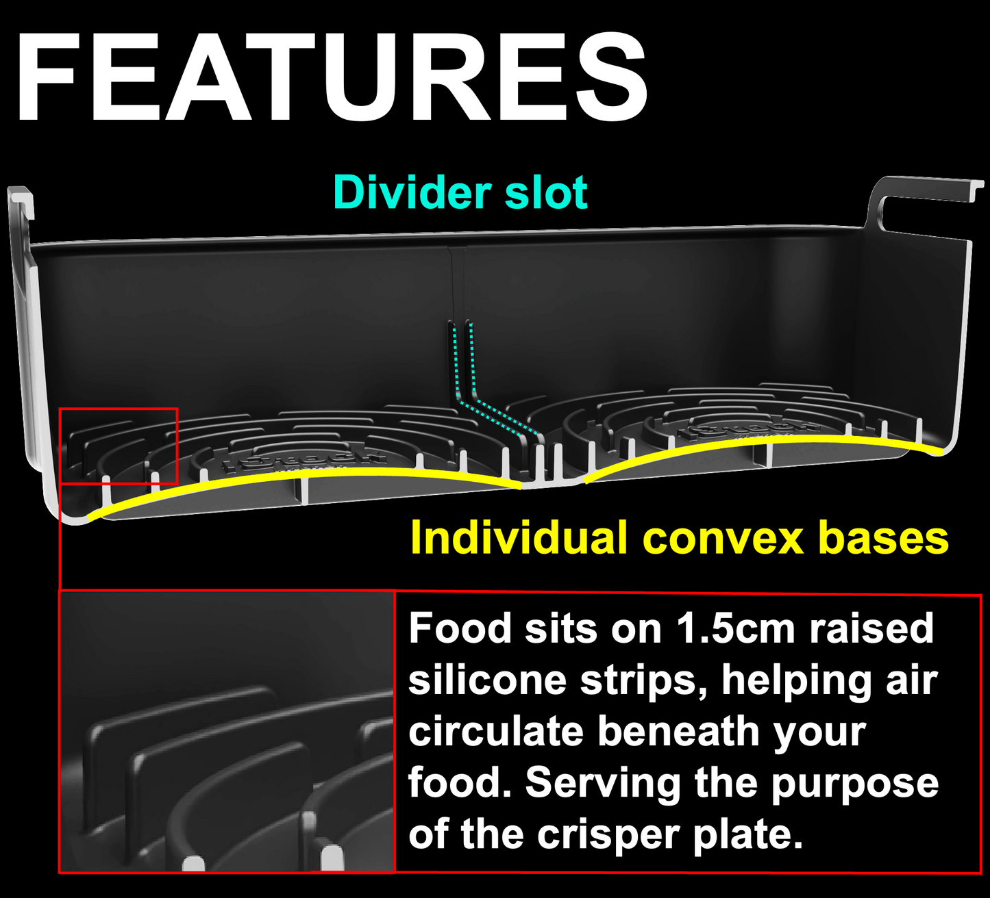 Ninja AF500UK 10.4L Silicone Liner with Removable Divider
