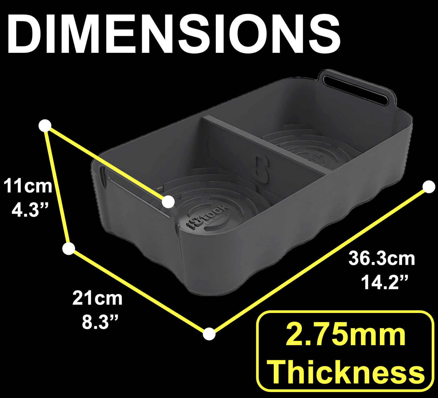 Ninja AF500UK 10.4L Silicone Liner with Removable Divider